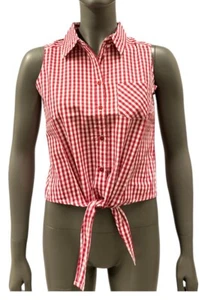 Mädchen Kinder Bluse Shirt Hemd Hemdbluse bauchfrei rot bpc NEU Größe 158 164 - Picture 1 of 2