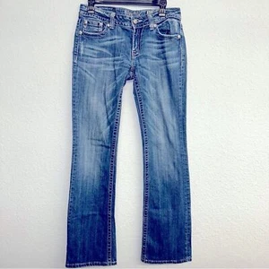 Miss Me blaue Damenjeans Gr. 29 mit Sternen und Strass - Bild 1 von 16