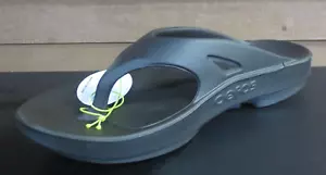 OOFOS UNISEX ADULT OORIGINAL FLIP FLOP SANDAL - BLACK MEN 13 WOMENS 15 - Picture 1 of 4