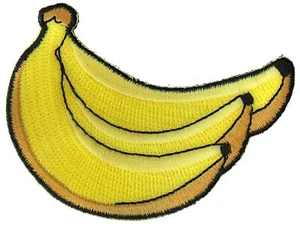 Bananas Funny Iron on Patch- 3x2.6 inch - P4773 - Picture 1 of 5