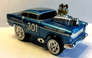 THE ORIGINAL MUSCLE MACHINES 1955 CHEVY SEDAN GASSER 1:64 DIECAST 55 CHEVY - Picture 1 of 4
