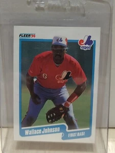 1990 Fleer #351 Wallace Johnson Montreal Expos - Picture 1 of 11