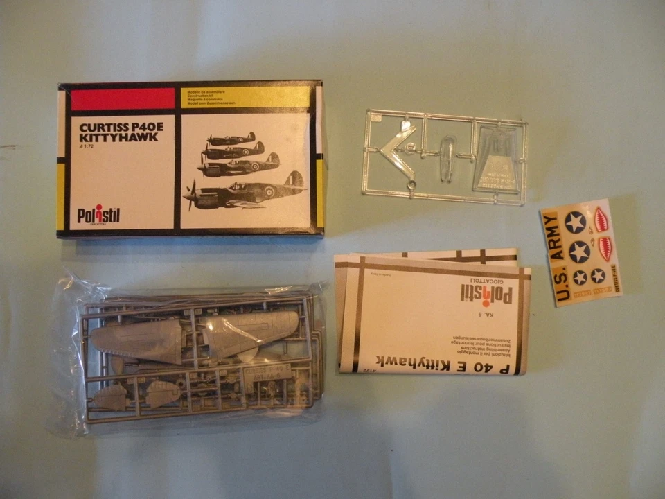 POLISTIL KA-6 CURTISS P40E KITTYHAWK NUOVO/NEW SU SPRUE BLISTERATO/SEALED - Immagine 1 di 1