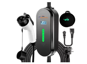 EV Charger Level 1 & 2 16 Amp Electric Vehicle Charging Station Includes NEMA5-1 - Foto 1 di 6