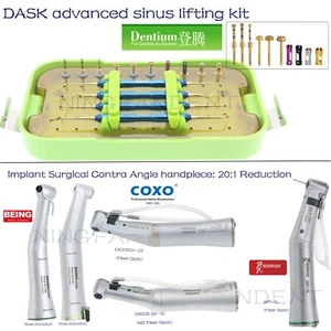 Kit avanzado de elevación de senos dental DASK (14 piezas), pieza de mano contra ángulo de implante 20:1 - Imagen 1 de 79