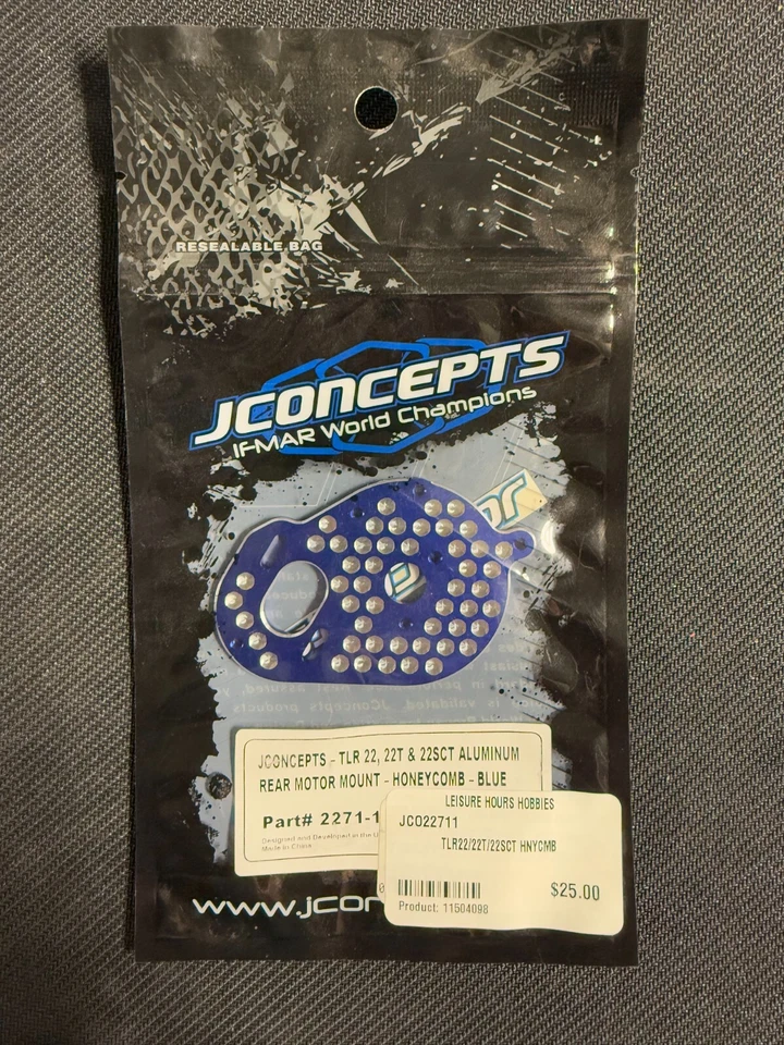 JCONCEPTS-2271-1-TLR 22-22T-22SCT-ALUMINUM REAR MOTOR MOUNT - Image 1 of 1