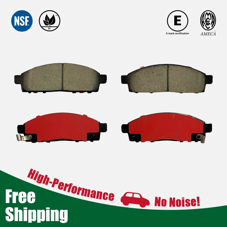 Front High-Performance Ceramic Brake Pads for Mitsubishi L200 2005-2008 - Image 1 of 4