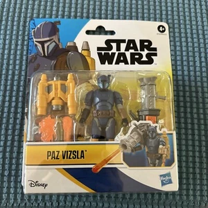 Star Wars Paz Vizsla w Jet Pack & Rocket Launcher 4in Figure New Mint In Hand - Picture 1 of 2