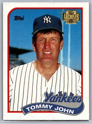 2001 TOPPS ARCHIVES BASEBALL 403 TOMMY JOHN YANKEES - Image 1 of 2