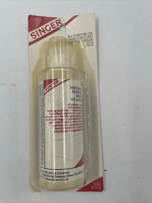 Singer Oil All Purpose Lubricant Sewing Machine 4 Ounce 21315 USA Sealed  - Image 1 of 2
