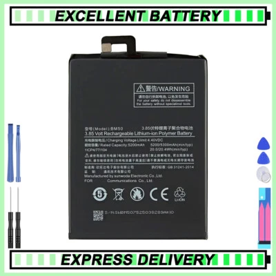 BM50 NEW Battery for Xiaomi Mi Max 2 BM50 100%Capacity BM50 Replacement Battery - Imagen 1 de 4