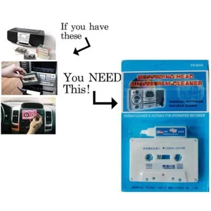Cassette Tape Head Cleaner For Home Audio Deck Players Cleaning Lot Z8 - Picture 1 of 8