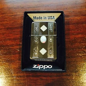 Zippo Lighter Central Diamond High Polished 2006 Design - Picture 1 of 1