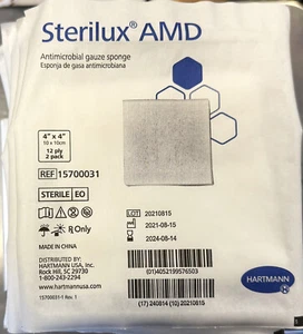 Sterilux AMD Antimicrobial Gauze 78 Stück - Bild 1 von 3