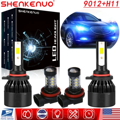 For Chrysler 300 2011-2014 Blue Combo LED Headlights + Fog Lights Bulbs Kit 4PC - Image 1 of 4