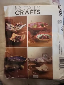 McCalls Crafts Stoffschalen ungeschnittenes Muster P320 - Bild 1 von 2
