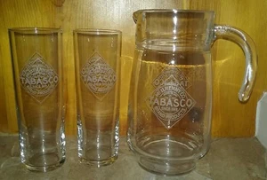 Jarra TOBASCO y 2 vasos Bloody Mary - Mcllhenny - RARO - Imagen 1 de 11