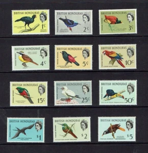 British Honduras: 1962 Birds Definitive Set, MLH / MNH - Picture 1 of 2