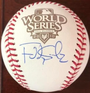 Freddy Sánchez Autografiado Serie Mundial 2010 Béisbol FIRMA DURA - Imagen 1 de 1