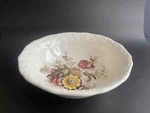 Mason’s Friarywood Patent Ironstone 9” Vegetable Bowl Embossed Acorn And Leaves - Imagen 1 de 8