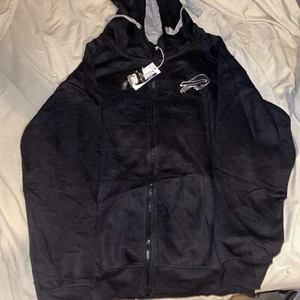 Antigua Men’s XL Buffalo Bills Black Full-Zip Jacket - Picture 1 of 4