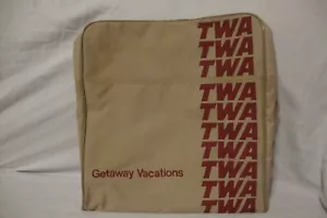 Vintage TWA AIRLINES TUCH/CANVAS FLUG SCHULTERTASCHE TASCHE 70er NOS - Bild 1 von 8