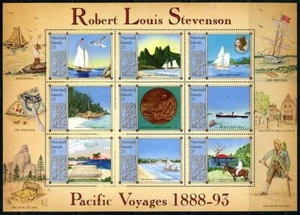 Marshall Islands: 1988 Voyages of Robert Louis Stevenson Mini-Sheet (190) MNH - Picture 1 of 1