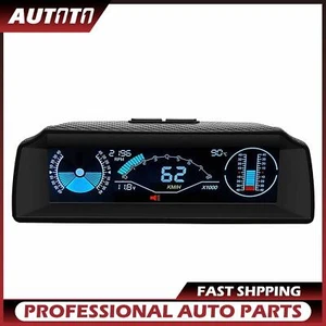 1Pcs OBD2 Multifunktionsanzeige HUD Head-Up-Digital Tachometer Steigung Display - Bild 1 von 10