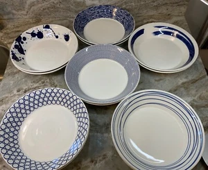 Large Pasta Bowls Royal Doulton, Pacific. Blue Or Mint Set Of 2. New. - Picture 1 of 142