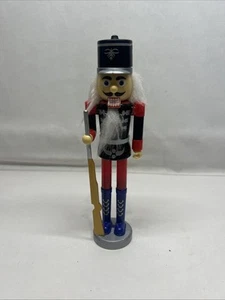 Nutcracker Soldier Greenbrier Plastic Christmas Holiday Decor 8.5"H Red Black - Picture 1 of 7
