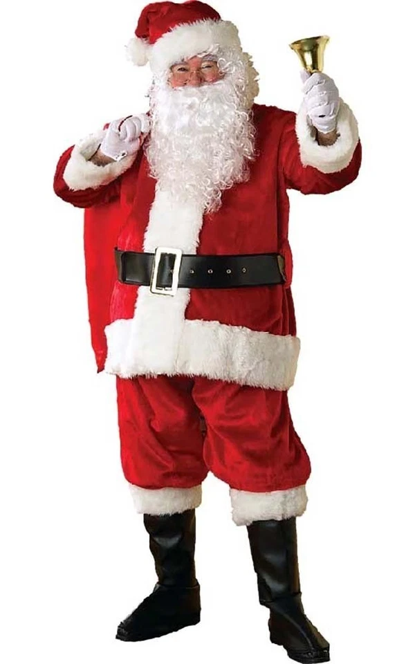 REGENCY PREMIER PELUCHE SANTA CLAUS ADULTO HOMBRE DISFRAZ NAVIDAD + PELUCA Y BARBA Foto 1 de 1