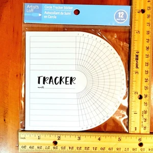 12 Blank Template Habit Tracker Sticker Sheets Goals Productivity 5x5 Mood Wheel - Picture 1 of 2