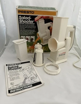 PRESTO Salad-Shooter Electric Slicer Shredder No. 02910 w/box And Manual TESTED - Image 1 of 4