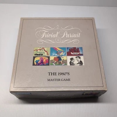 Trivial Pursuit the 80's Master Game Original Issue  1980s Vintage Complete  - Image 1 of 3