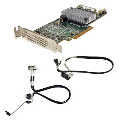 LSI MR SAS 9271-8i  L3-25413-10B 2-Port 6G SFF-8087 RAID Controller +Cables LP - Bild 1 von 4