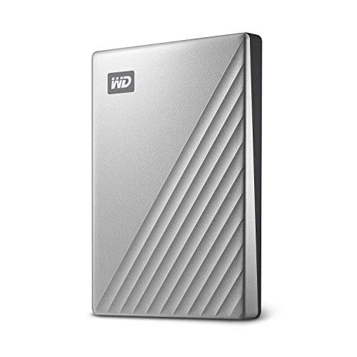 WD 1TB My Passport Ultra, Silver, Portable External Hard Drive, backup software - Image 1 of 2