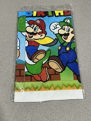 3 piezas Cubierta de mesa Mario Bros para niños niños Mario Brothers suministros de fiesta de cumpleaños Foto 1 de 2