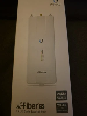 NEW UBIQUITI AF-2X-US AIRFIBER2X CARRIER BACKHAUL 2.4GHZ RADIO AIR FIBER 500MBPS - Image 1 of 4