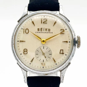 SEIKO Chronometer Vintage 30mm Watch Japan Running Manual Wind Rare Collectible - Picture 1 of 6