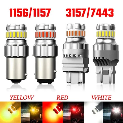 2-6x Luz de señal de giro Bombilla LED Anti Hyper Flash 3156/3157/7440/7443/1156/1157 Foto 1 de 4