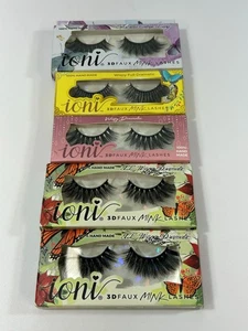 Ioni 3D Faux Mink Lashes 5 Pairs Assorted Styles -New Sealed - Picture 1 of 7