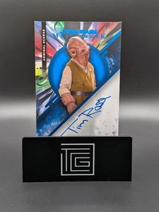2022 Topps Star Wars Masterwork Tim Rose as Admiral Ackbar Blue Foil Auto 43/99 - Picture 1 of 2