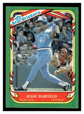 Jesse Barfield #4 1987 Fleer Star Stickers Toronto Blue Jays - Image 1 of 2