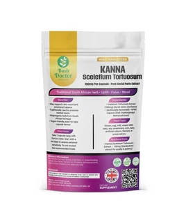 Sceletium Tortuosum (Kanna) 100mg  100% Wildcrafted Whole plant 200 capsules - Picture 1 of 2