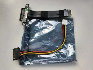 Riser PCIe x4 3.0 PCI-E 4x To M.2 NGFF NVMe 2280 Riser Card Extension Cord - Photo 1/4