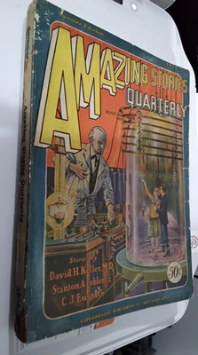 Amazing Stories Quarterly  Pulp  Jan. 1928 Rare issue #3 . G/VG Collection Find Foto 1 de 4