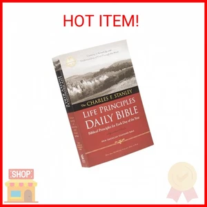 NASB, The Charles F. Stanley Life Principles Daily Bible, Paperback: Holy Bible, - Picture 1 of 2