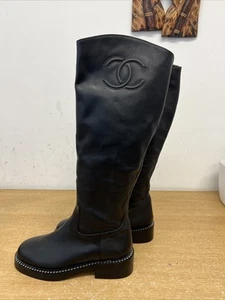 botas hasta la rodilla chanel - Imagen 1 de 7