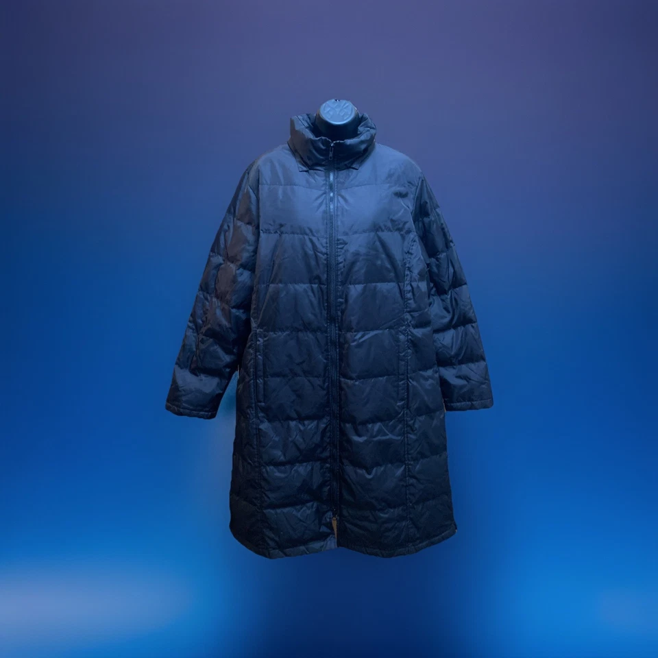 Usado: Gabardina Alfani negra con cremallera frontal para mujer 1X  Foto 1 de 4