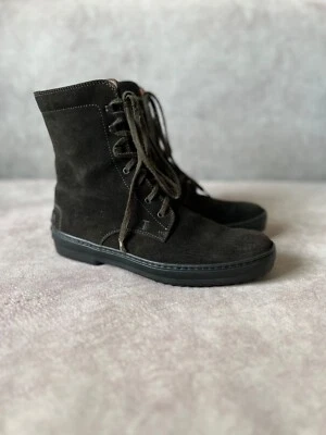 Botas con cordones Tod's originales de gamuza 37 EUR (plantilla 23 cm) Foto 1 de 4